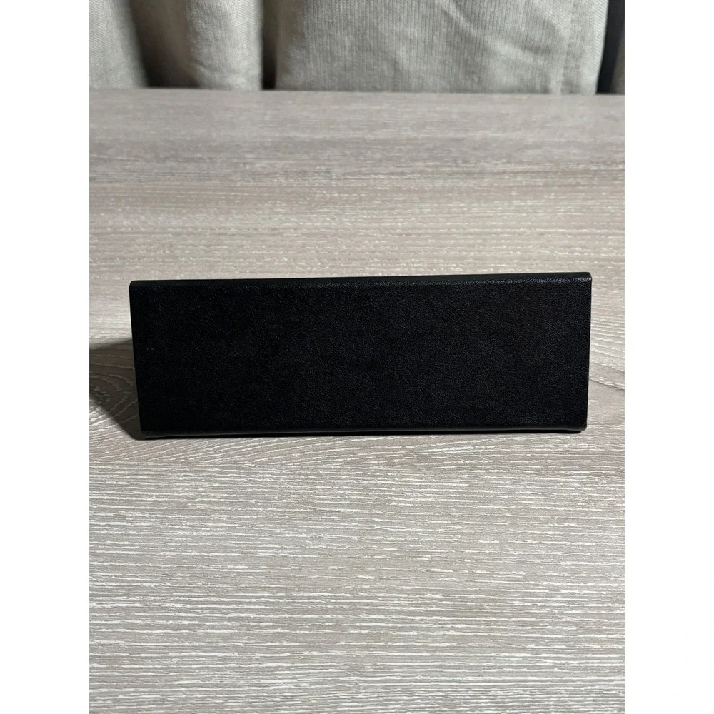 Escada Black Triangular Folding Sunglasses Case Eyewear Travel Collapsible City